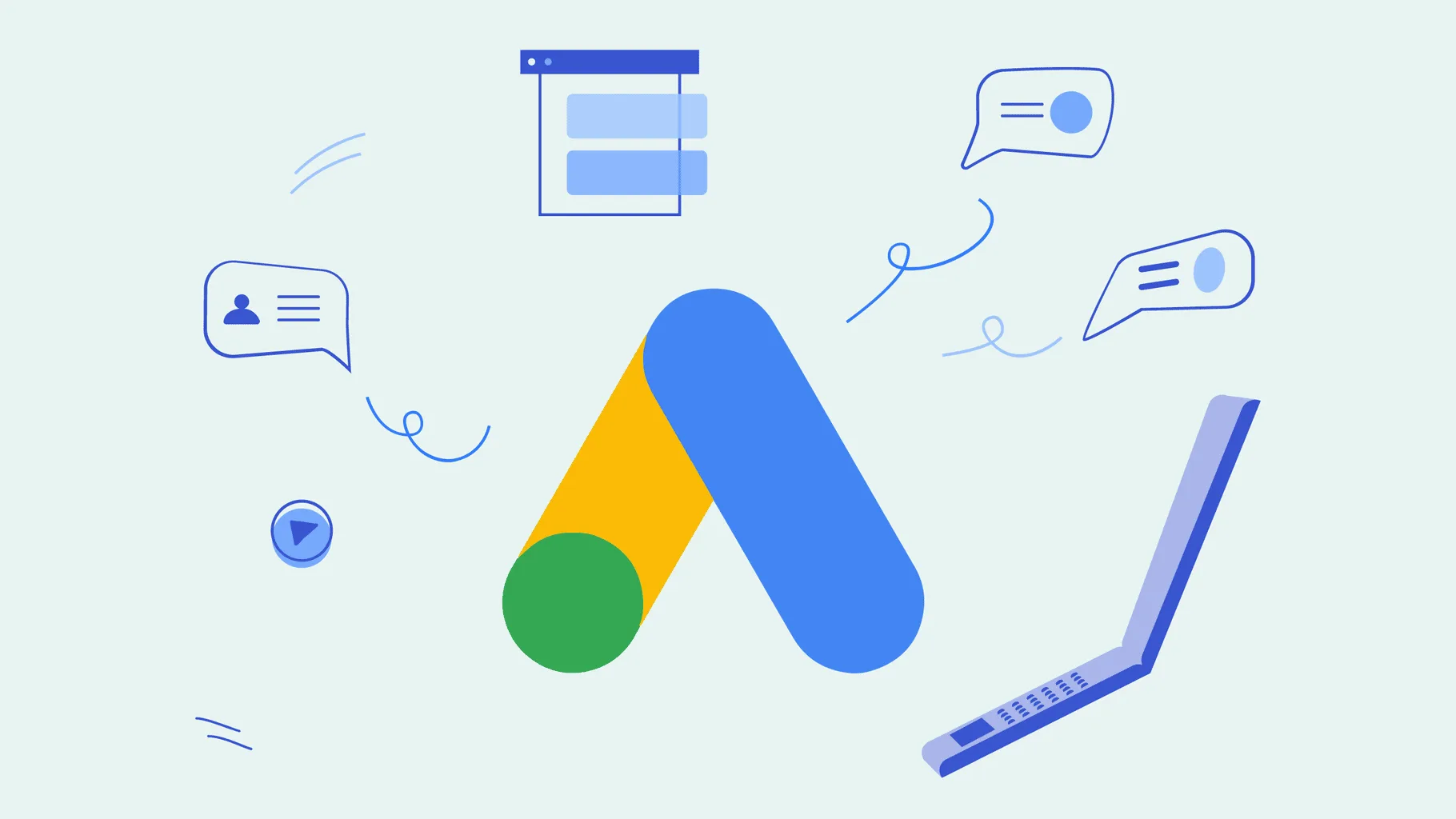 Beginner learning Google Ads step by step 2025 tutorial dashboard