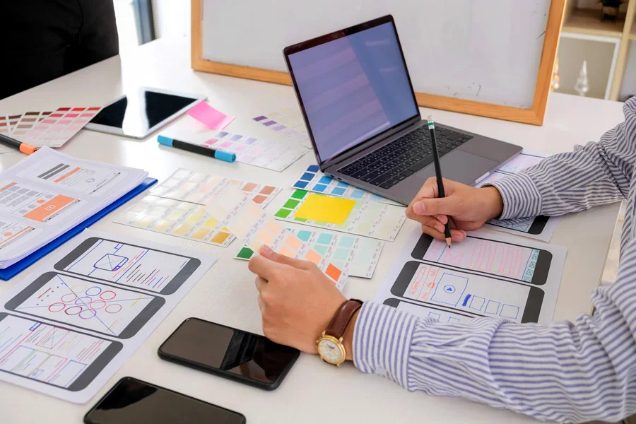 Students learning UX Design Certification online