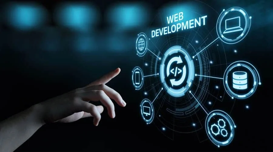 Students learning web development course in Lahore with practical training